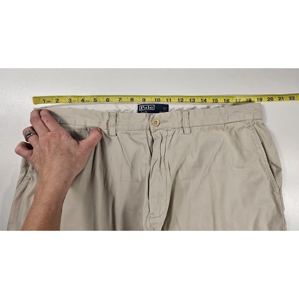 Polo ralph lauren size 38 khaki beige golf shorts casual men's side pockets